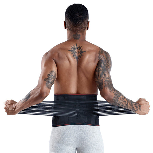 Back Support Weight Loss Brace Belt Lumbar Lower Waist Double Adjust Back Pain Relief Waist Support Sport Springs Belt - VitalSquare