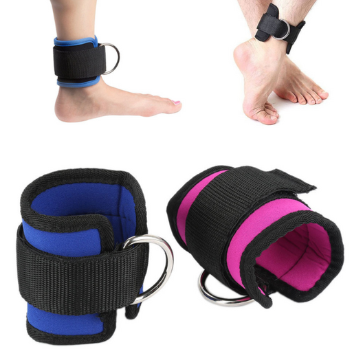 New D-ring Ankle Strap Buckle Adjustable Ankle Weights Gym Leg Ankle Cuffs Power Weight Lifting Fitness Rope 1/2PC - VitalSquare